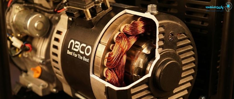 موتور برق آبکو با شاسی مستحکم و آلترناتور تمام مس